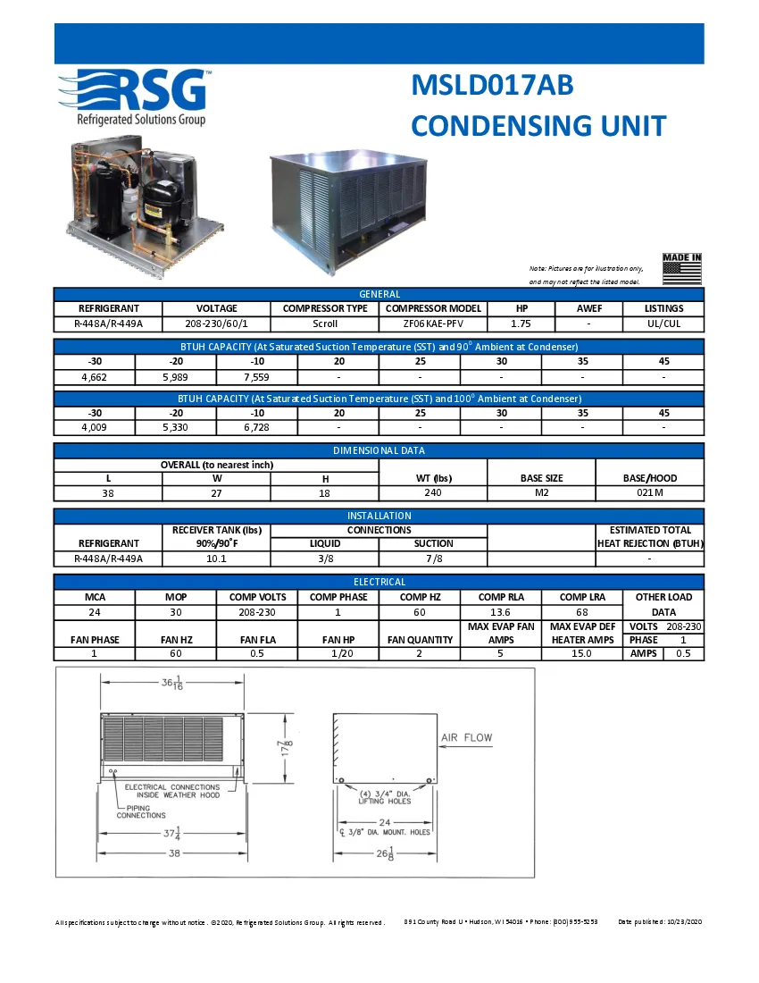 norlake-msld017ab-refrigeration-system-208-230v-specsheet-260719iaqddt.pdf