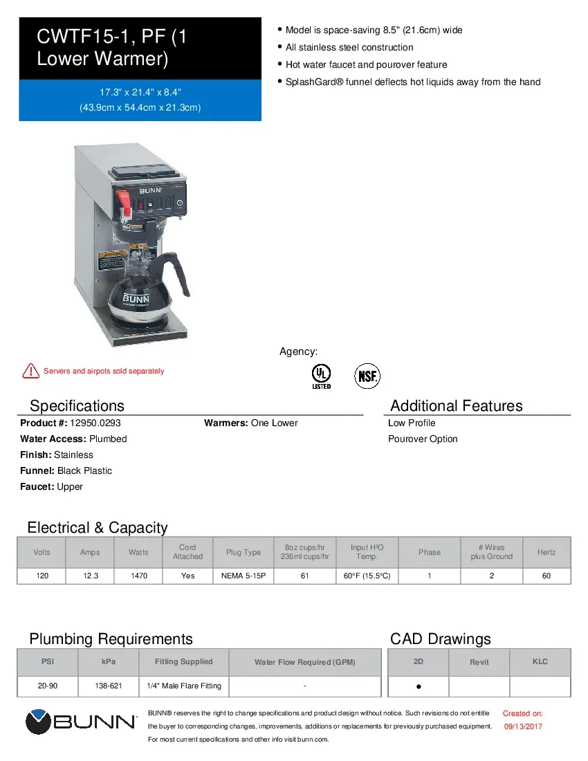 bunn-12950-0293-coffee-brewer-for-decanters-3-8-gallon-per-hour-specsheet-260719jt464e.pdf