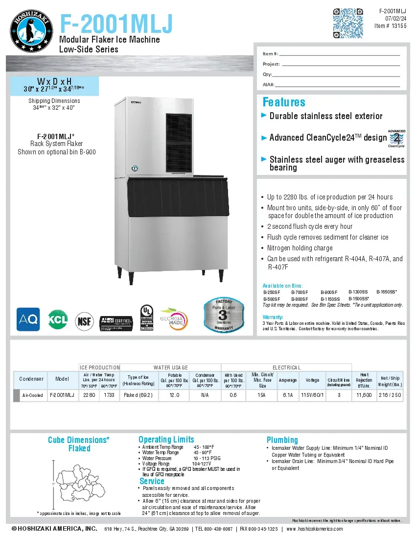 hoshizaki-f-2001mlj-ice-maker-flake-style-115v-specsheet-260719esb80b.pdf