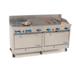 Comstock-Castle , 2F330-18-2.5RB, Range, 72" Restaurant, Gas