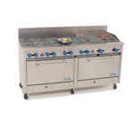 Comstock-Castle , 2F330-2RB, Range, 72" Restaurant, Gas