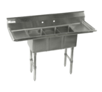 Klingers Trading , CON32D, Sink, (3) Three Compartment