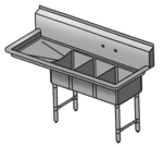 Klingers Trading , CON3DL, Sink, (3) Three Compartment