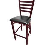 Oak Street , BM-234W-MH-BLK, Bar Stool, Indoor