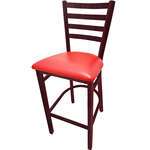 Oak Street , BM-234W-MH-RED, Bar Stool, Indoor