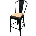 Oak Street , OD-BM-0001-BLK-SEAT, Bar Stool, Outdoor