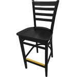 Oak Street , WB101BLK-WB, Bar Stool, Indoor