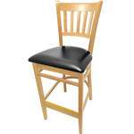 Oak Street , WB102NT-BLK, Bar Stool, Indoor
